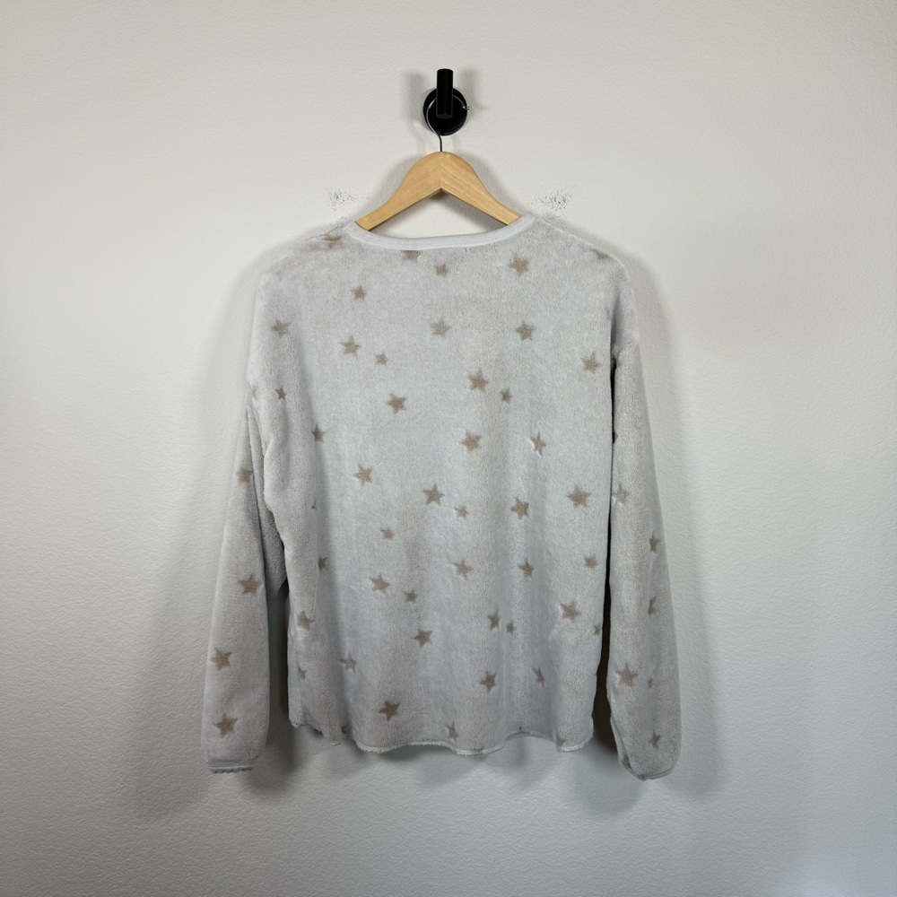 Z Supply Women’s Frosted Plush Star Long Sleeve Top Grey Size M - Picture 10 of 12